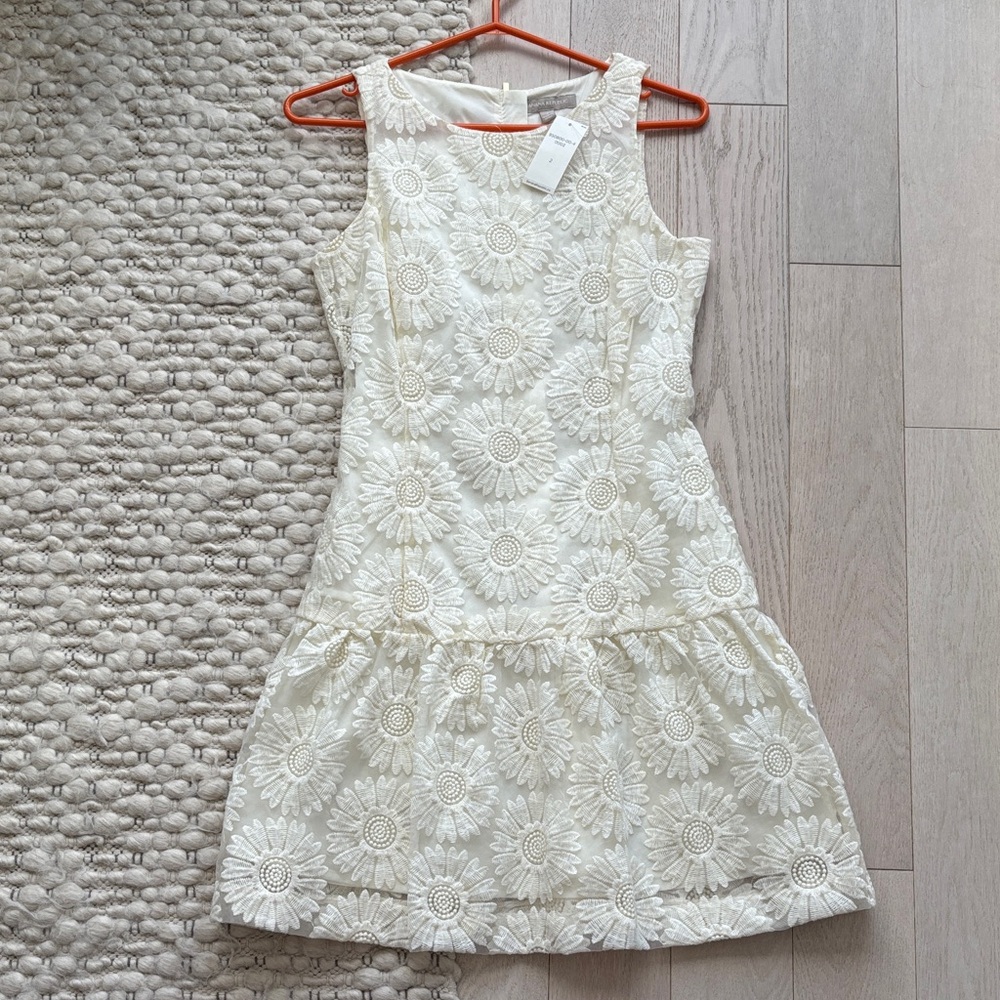 Banana Republic Cream Floral Dress - size 2
